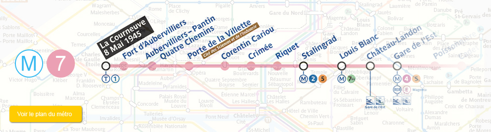 Sorge Schatz Verrücktes Kleid plan metro paris ligne 7 Schmiede Telefon ...